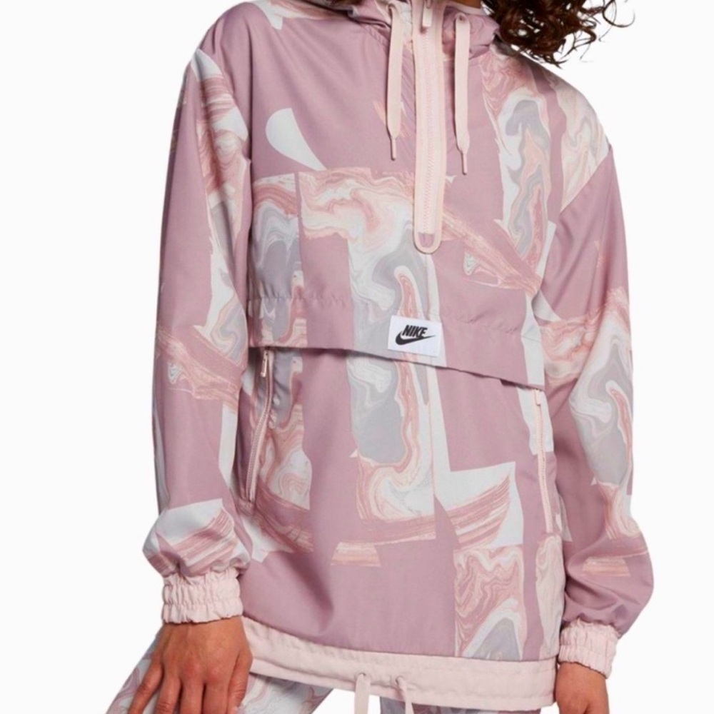 Nike Marble Print Tech Sport Windbreaker Jacket Small